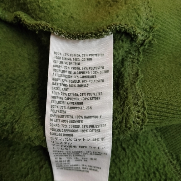 Hollister Unisex Olive Green HCO Hoodie Size XL - Picture 4 of 4